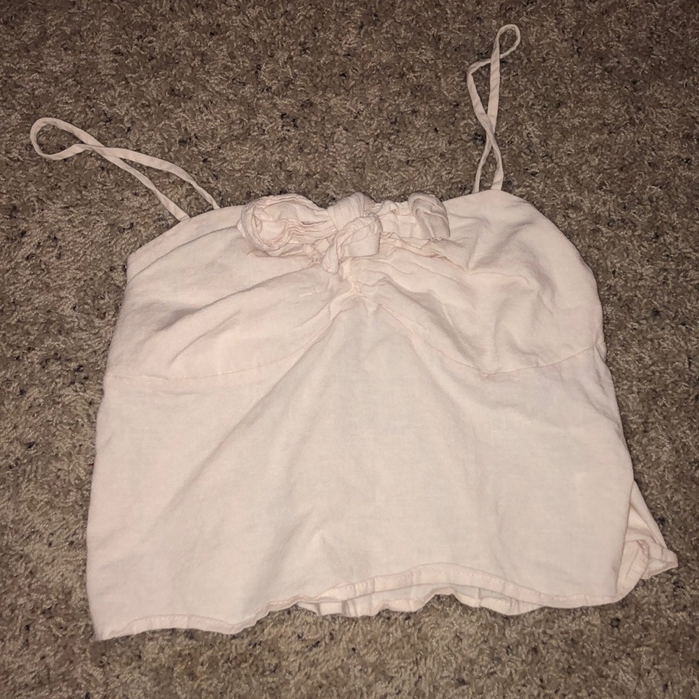cream brandy melville tank top